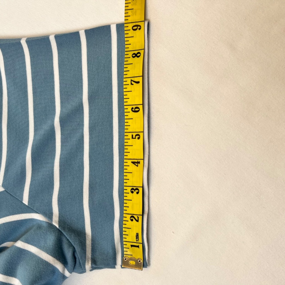 Terra & Sky Relaxed Fit Cotton Blend Striped Midi Dress - Picture 10 of 10